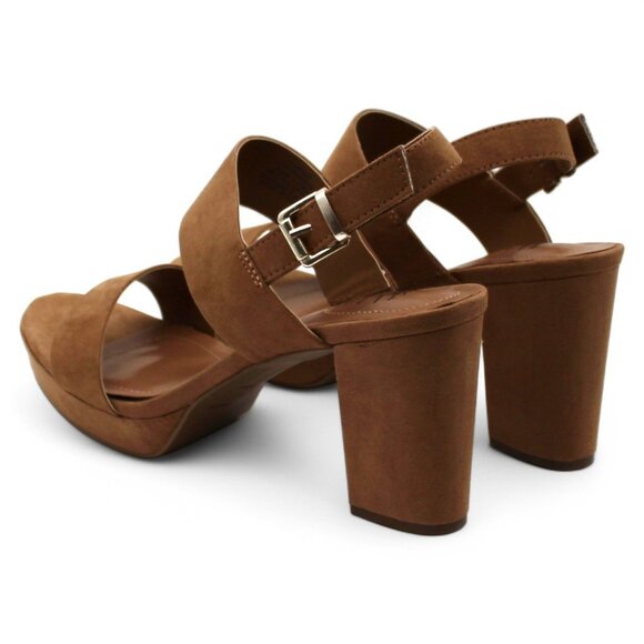 Jazminn Womens Faux Suede Ankle Strap Slingback Sandals - Picture 5 of 8